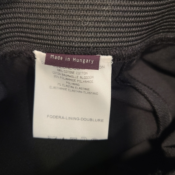 Stella McCartney Ponte Knit Black Slim Zip Ankle Pants - Picture 7 of 7